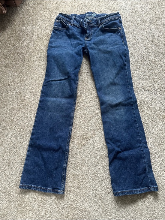 Wrangler Denim - Wrangler Women’s Boot Cut Jeans in Dark Blue Denim